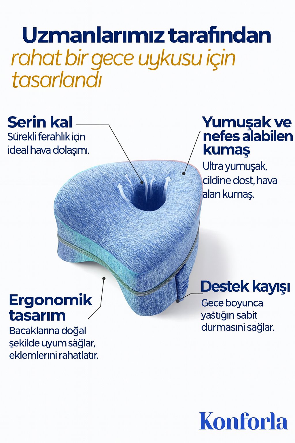 Konforla™ Destekli Diz Yastığı