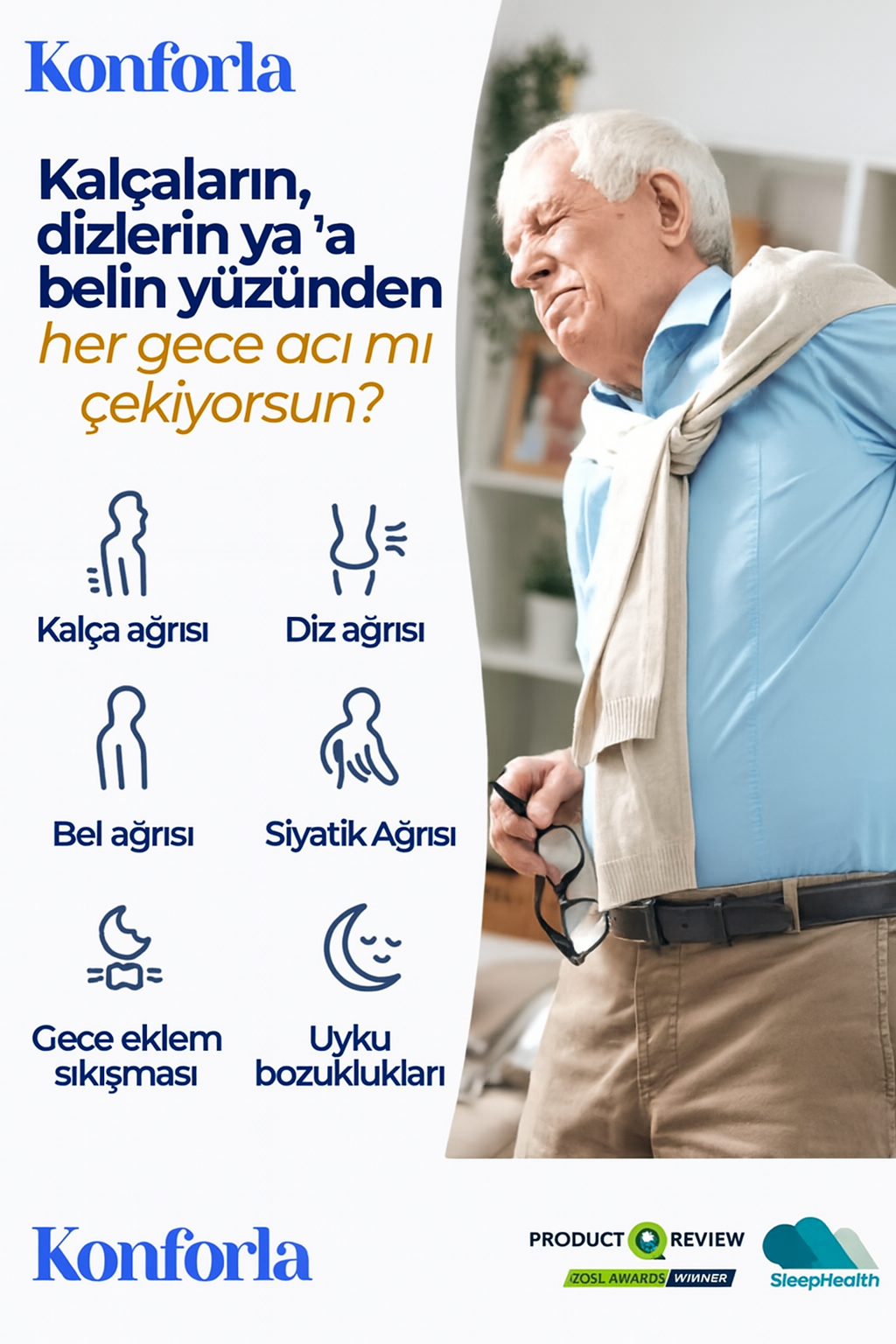 Konforla™ Destekli Diz Yastığı