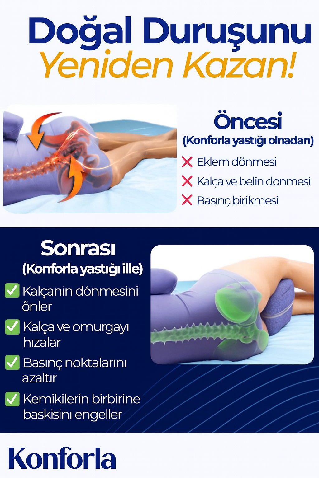 Konforla™ Destekli Diz Yastığı